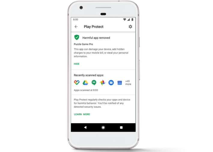 Play Protect Aviso