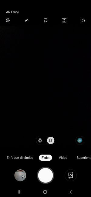 Aplicación cámara del Samsung Galaxy M30s