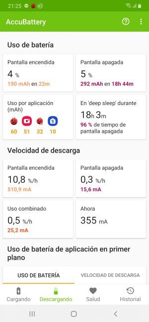 Batería en el Samsung Galaxy M30s