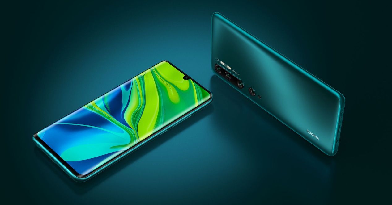 xiaomi mi note 10 diseño