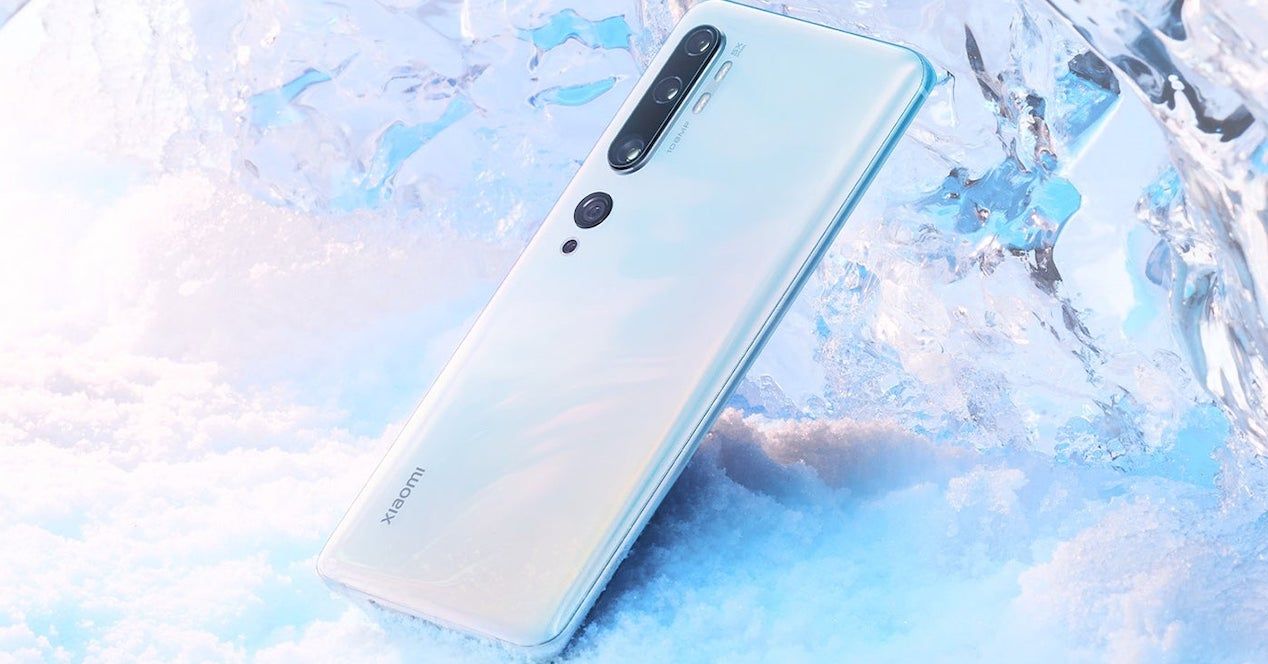 mi note 10 de xiaomi blanco