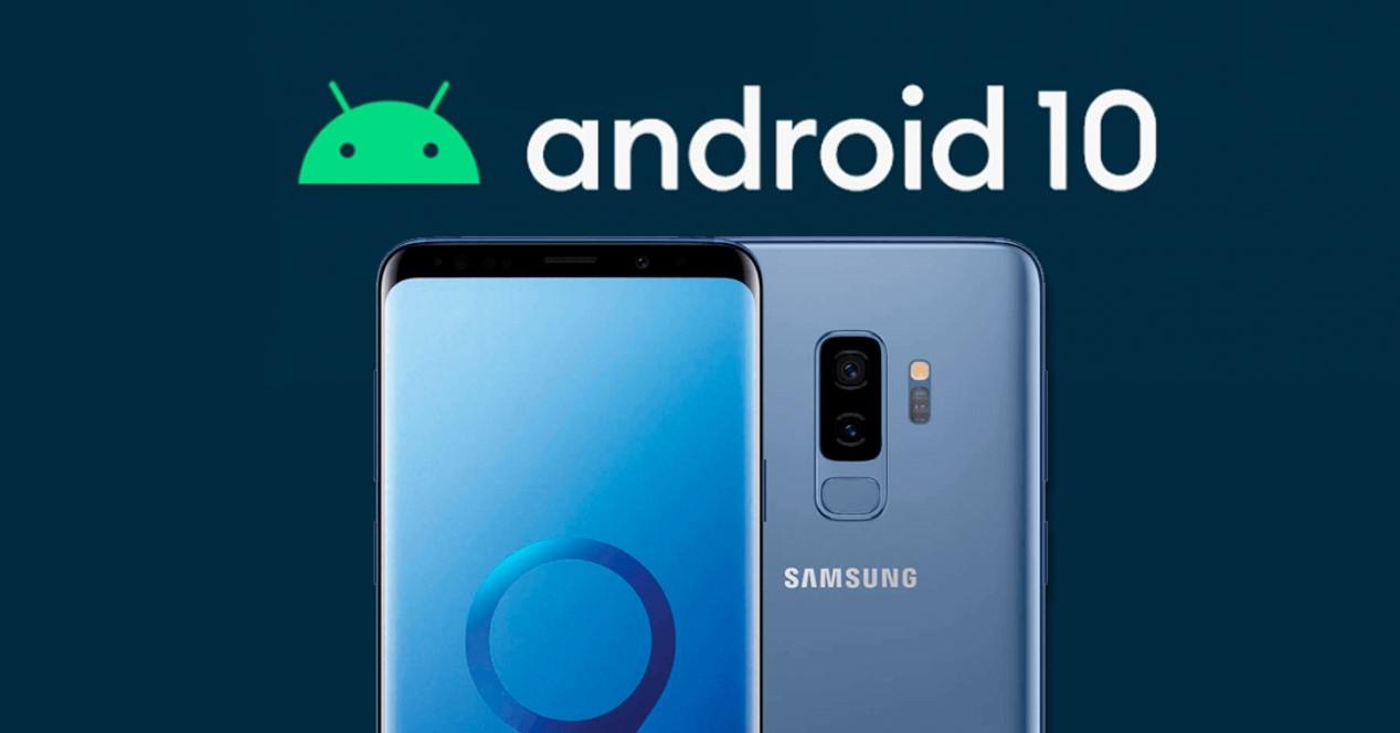 Android 10 en el Galaxy S9 Plus