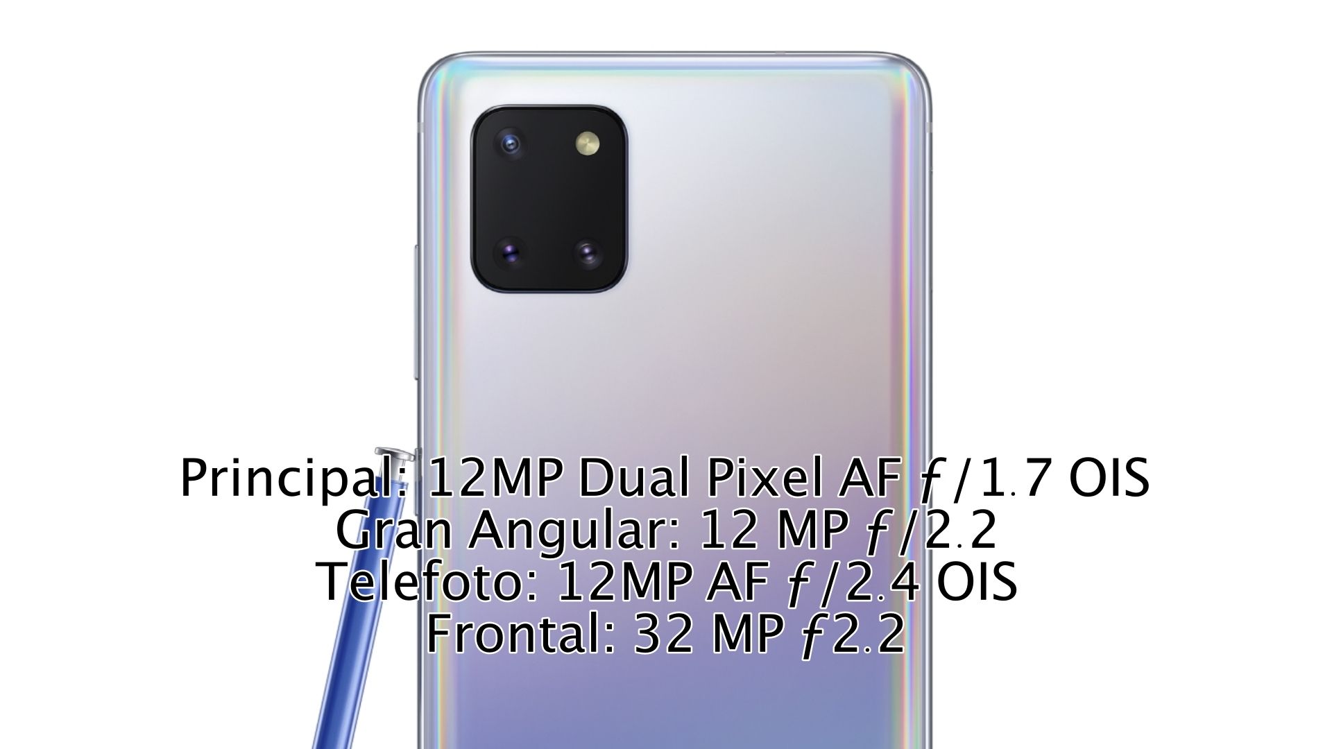 cámara note 10 lite