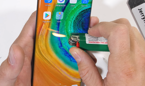 mate 30 pro quemado