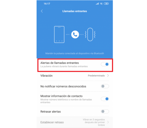 mi fit ajustes