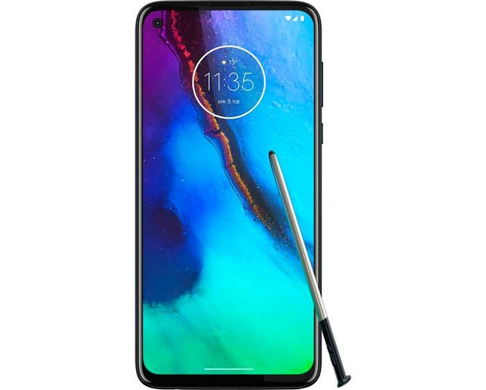 móvil Motorola con lápiz