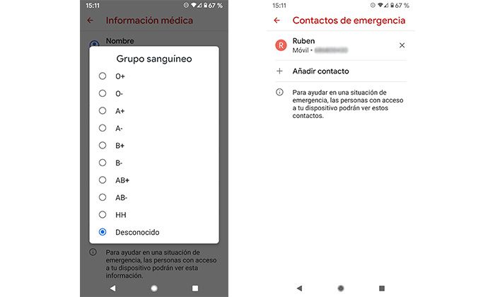 Añadir información de emergencia 2