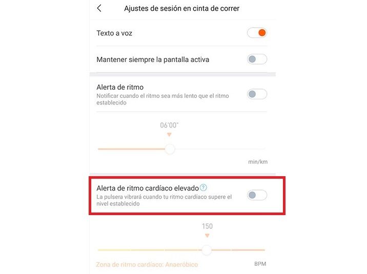 Alerta Ritmo Cardiaco Mi Fit