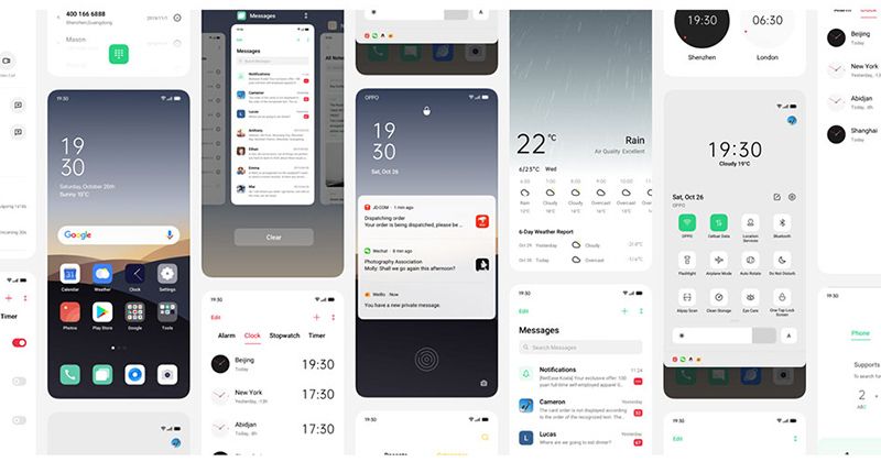 Android 10 OPPO Color OS 7
