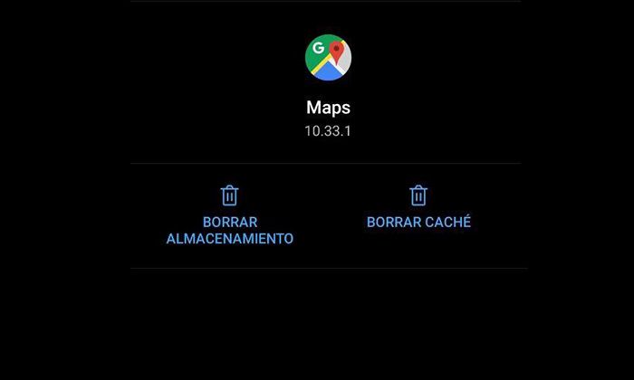Borrar cache Google Maps