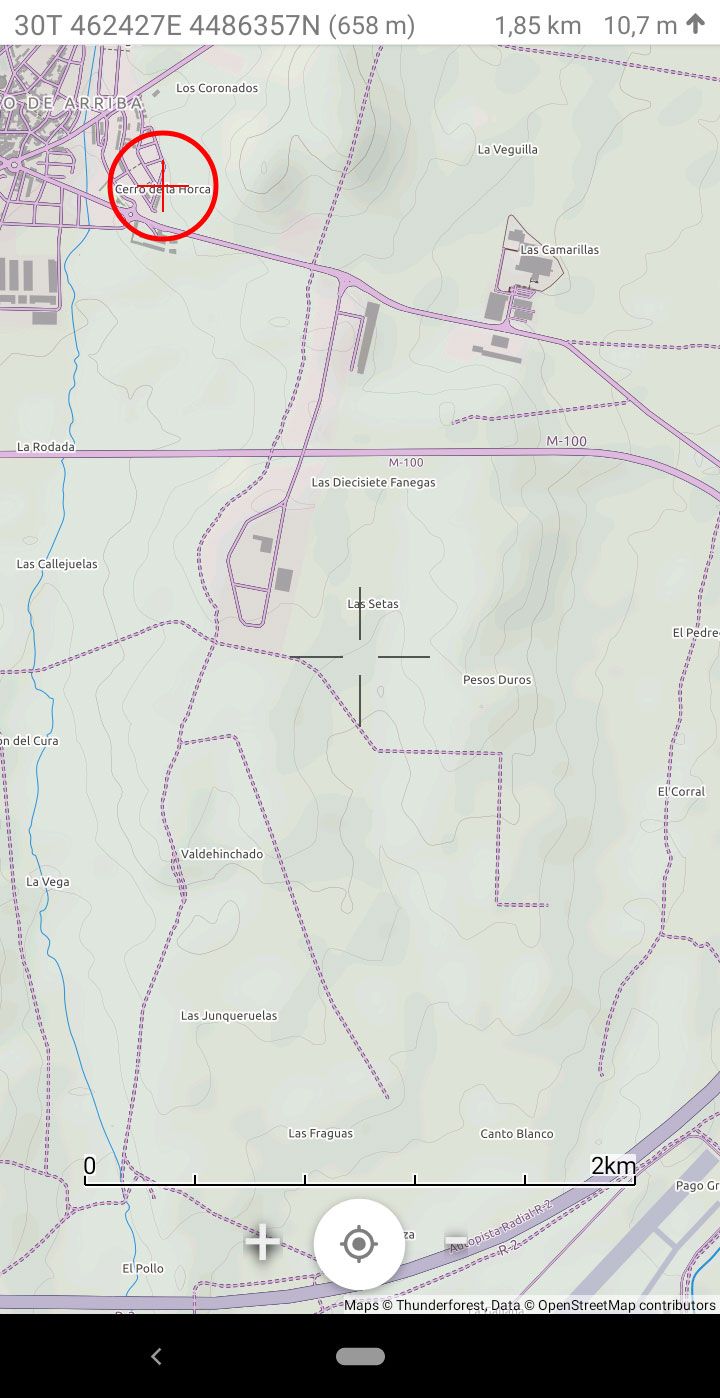 Aplicación Geo Area en Cat S52