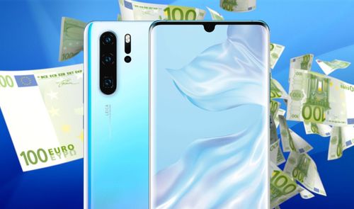 Huawei P30 Pro dinero de fondo