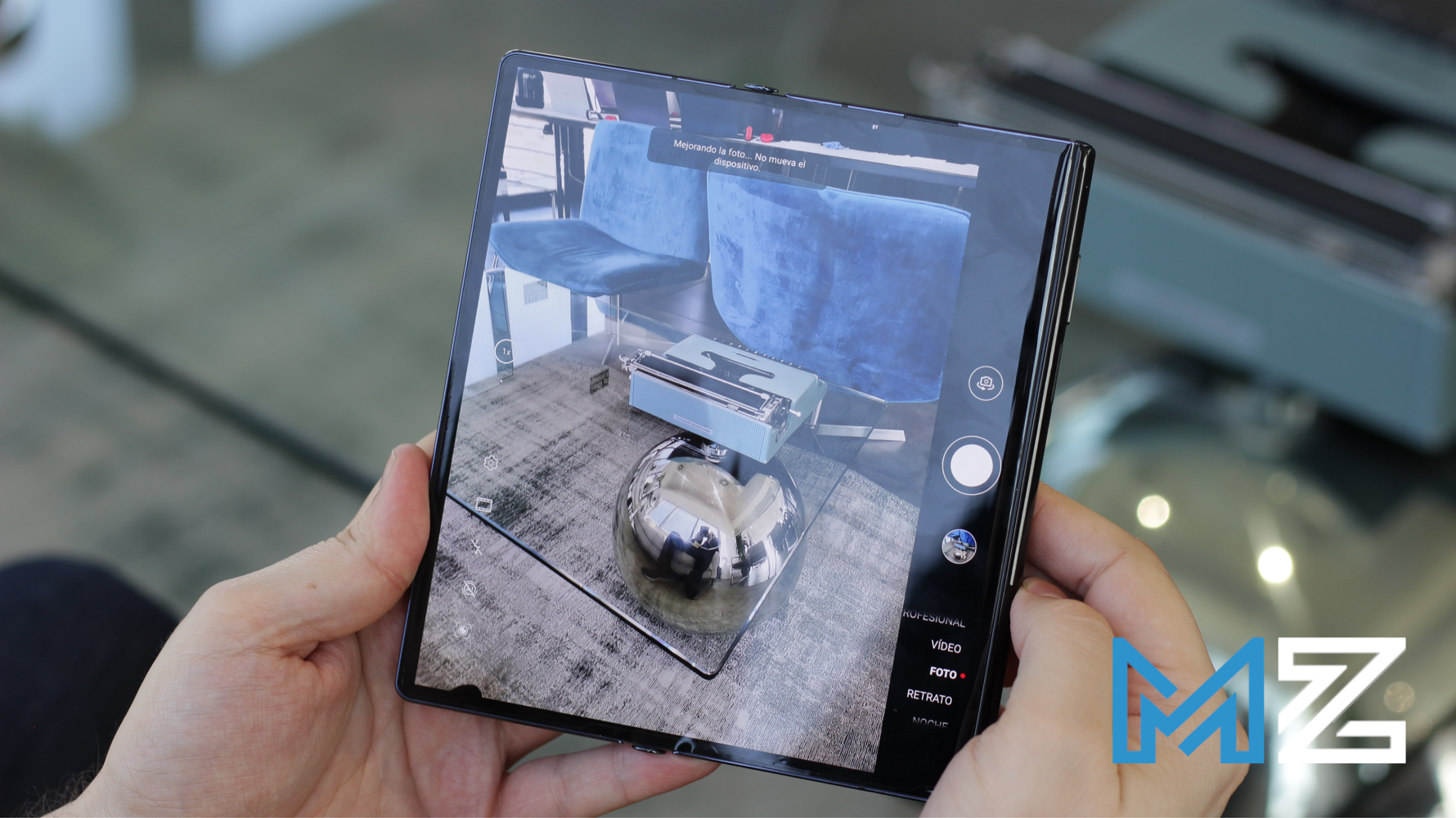 Huawei mate xs abierto camara