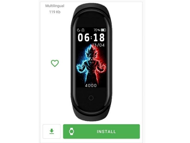 Mi Band 4 watchface