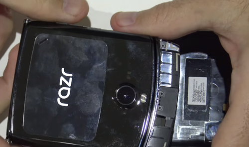 Motorola Razr desmontado