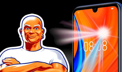 Movil pantalla limpia