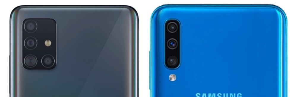 Samsung Galaxy A51 vs A50 camaras