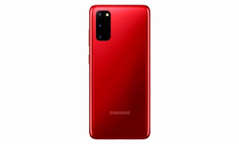 Samsung Galaxy S20 rojo