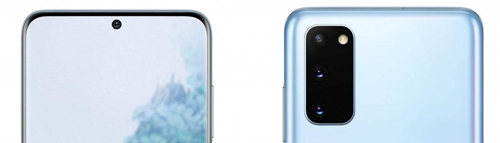 Samsung Galaxy S20 cámara frontal y trasera