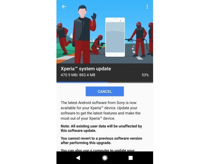 Sony Xperia actualización