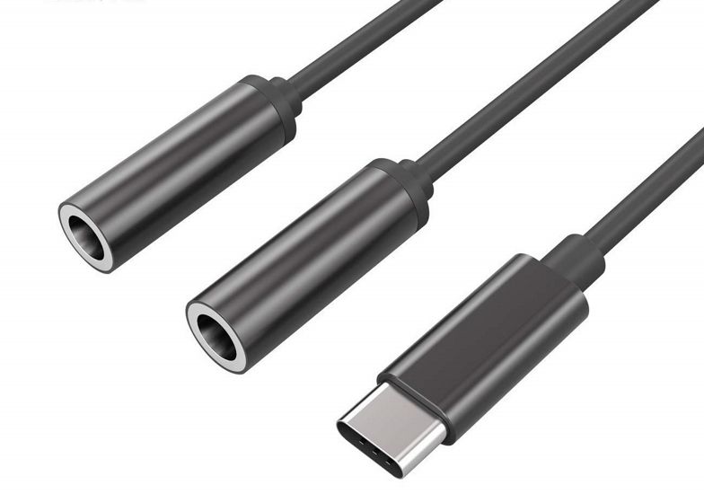 adaptador usb-c a doble jack