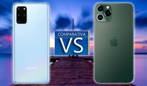 comparativa samsung galaxy s20 plus vs iphone 11 pro