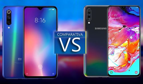 comparativa xiaomi mi 9 vs galaxy a70