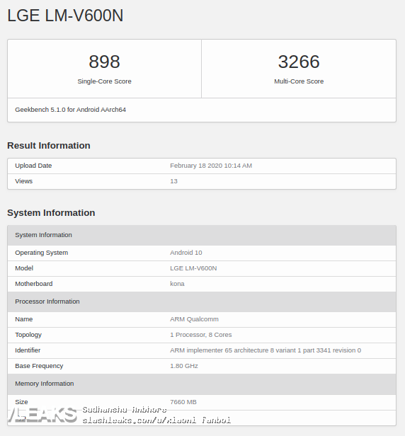 lg v60 thinq 5g en geekbench