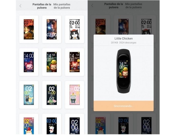 mi band 4 esferas