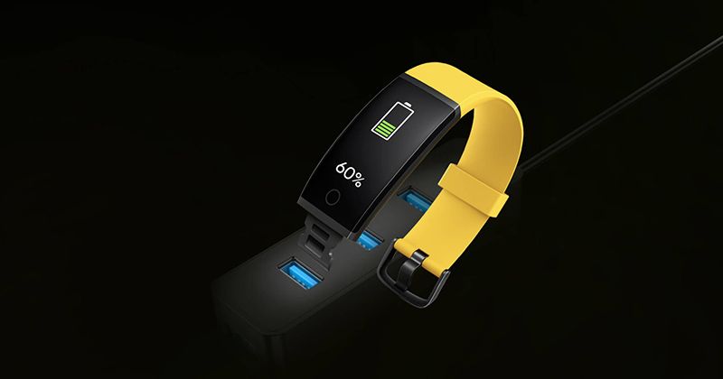 realme band carga funciones