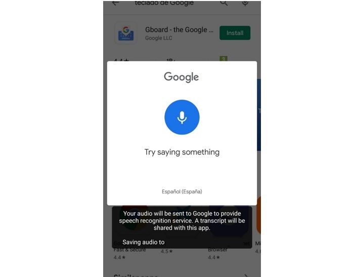 teclado de google por voz