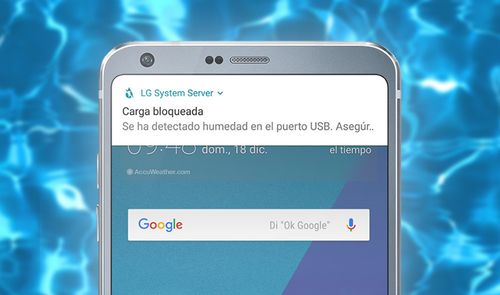 Carga bloqueada humedad LG G6