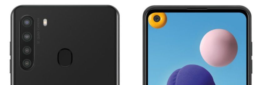 Galaxy A21 detalle camaras