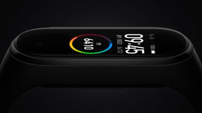 Mi Band 4 fondo negro