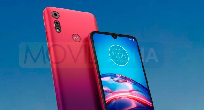 Moto E6s rojo