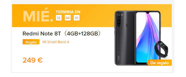 Xiaomi Mi Band 4 de regalo