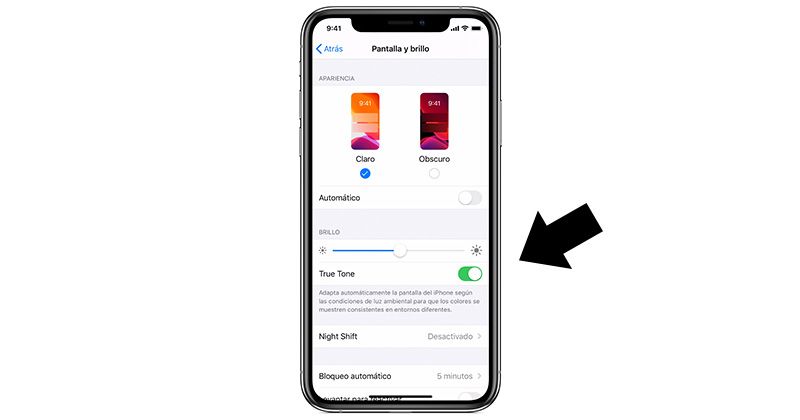 brillo automatico iphone 11