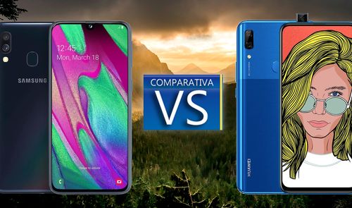 comparativa samsung galaxy a40 vs huawei p smart z