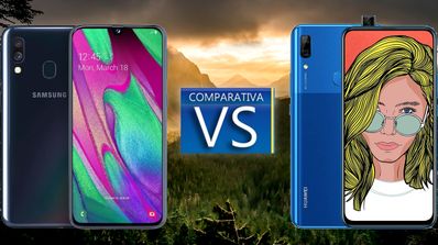 comparativa samsung galaxy a40 vs huawei p smart z