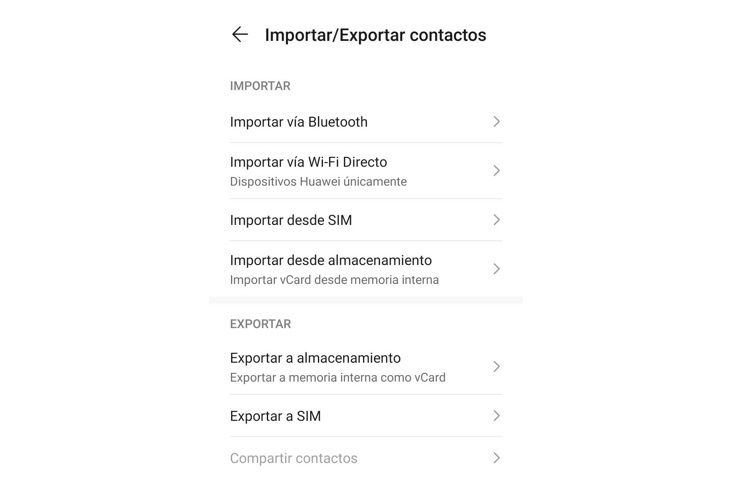 contactos huawei