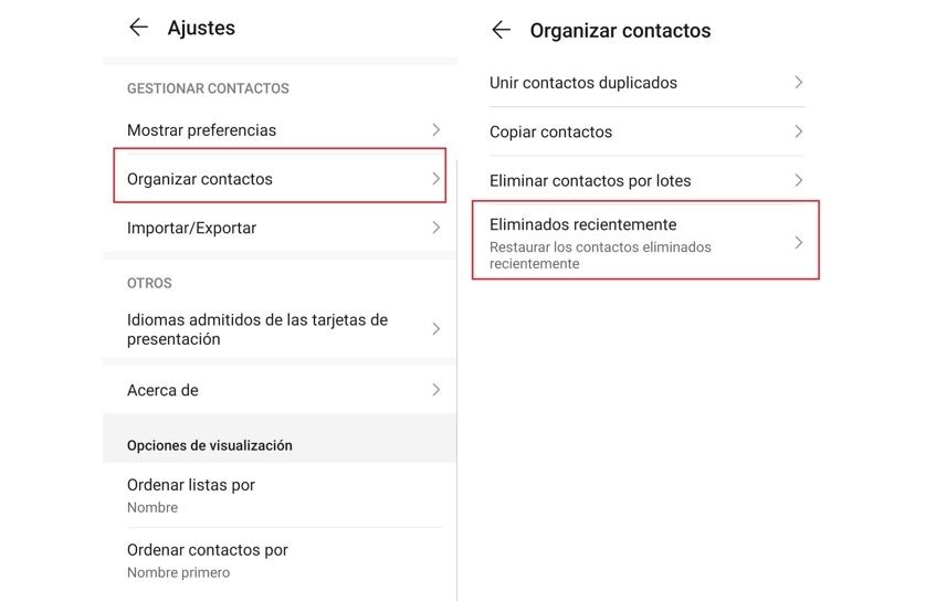 contactos huawei