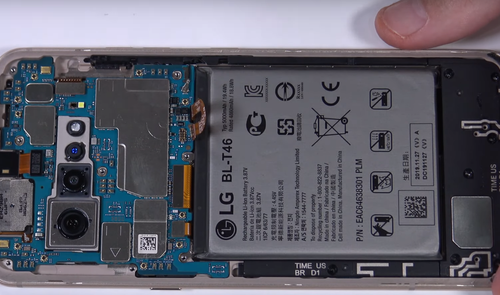 lg v60 thinq desmontado