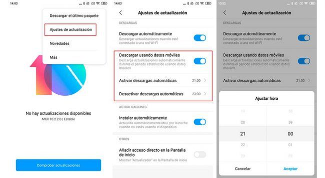 actualizaciones móvil Xiaomi