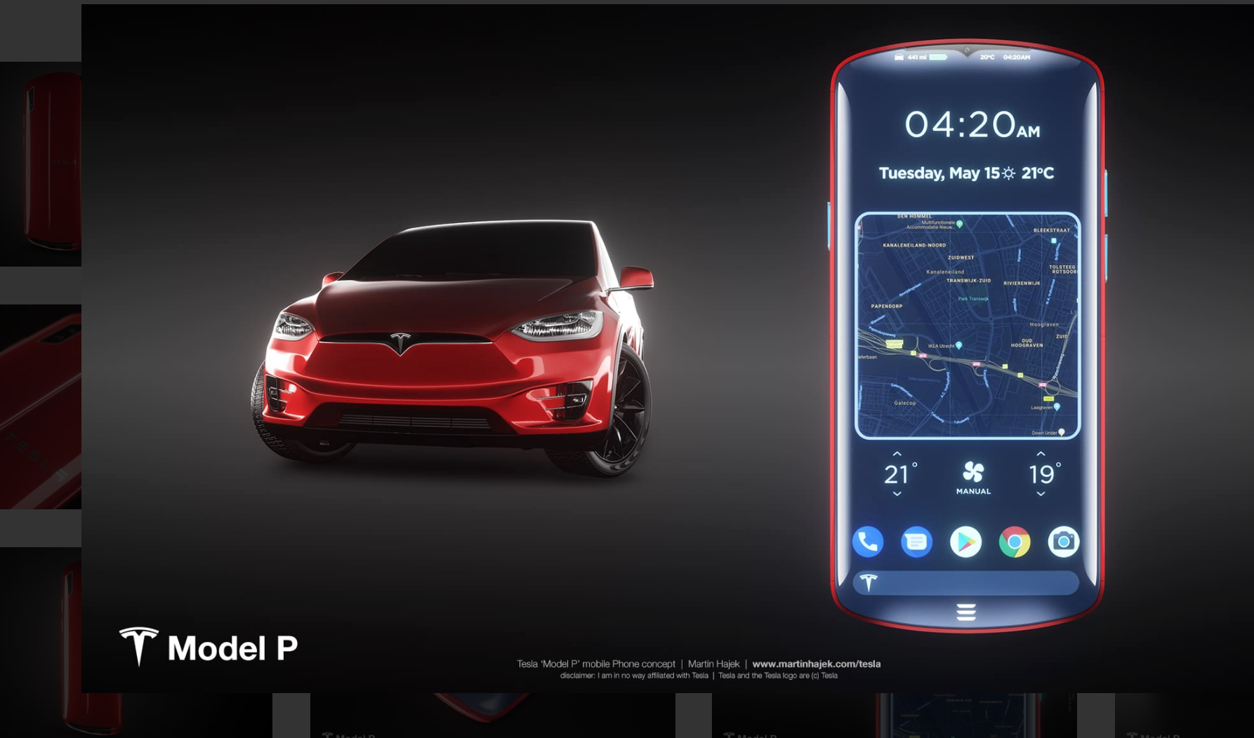 movil tesla