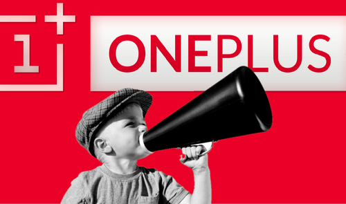 oneplus y niños con megafono