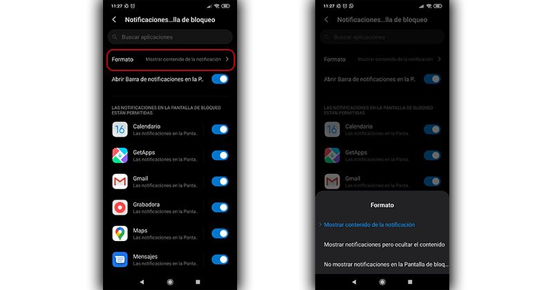 problemas contenido notificaciones MIUI 11