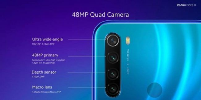 redmi note 8 camaras