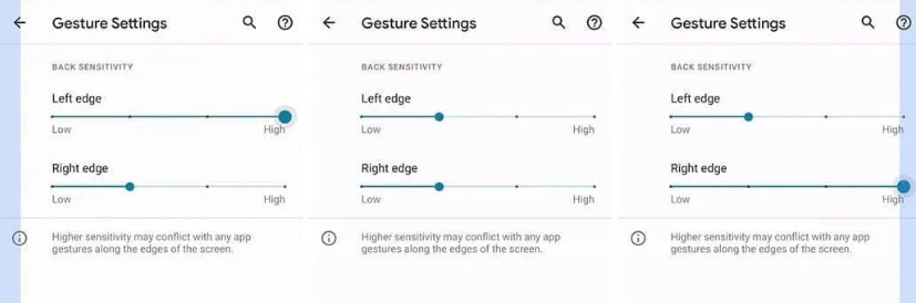 sensibilidad gestos emui 11