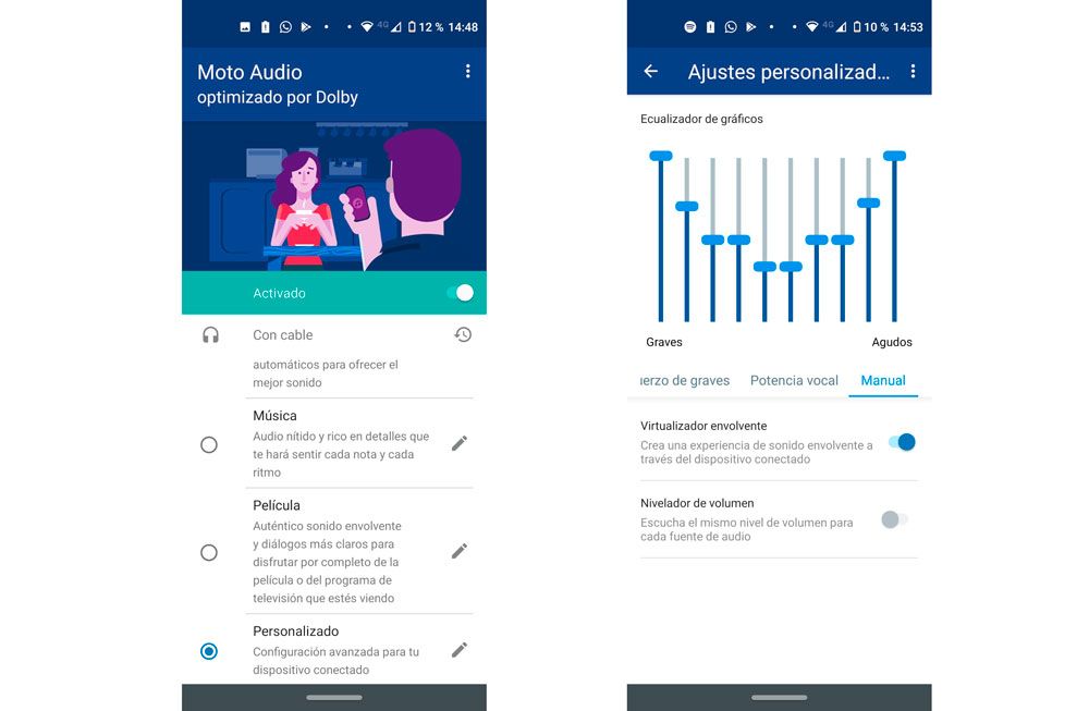 sonido móvil Motorola