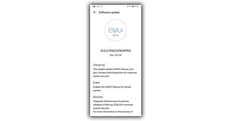 Actualización llamadas VoWiFi Huawei P30 Pro